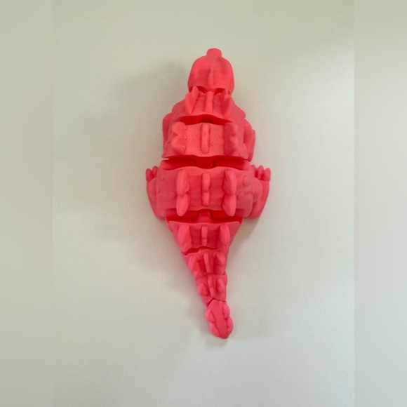 3D Printed Articulated Pink Dinosaur Toy – Flexible & Fun - Picture 12 of 14